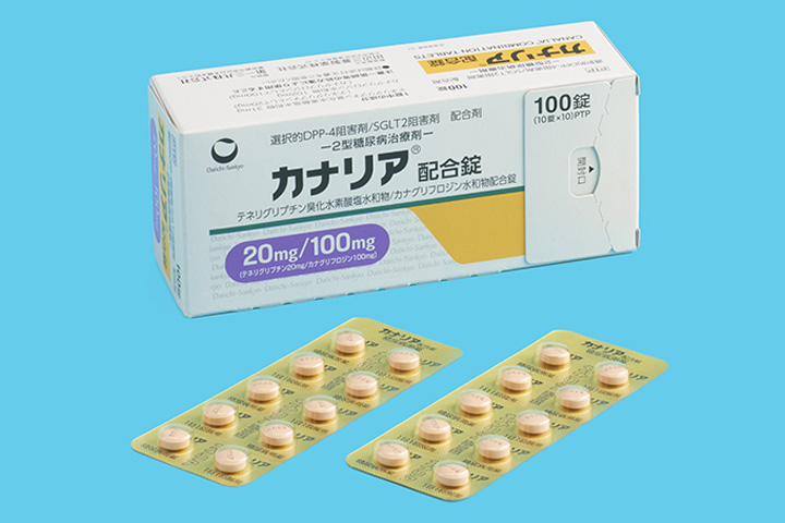 DPP-4/SGLT-2阻害配合剤「カナリア」発売　　田辺三菱・第一三共