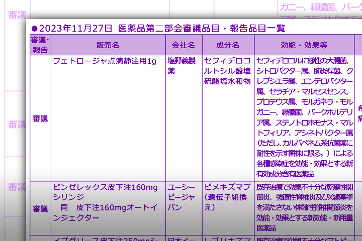 ニダゾファルマのリーフレット